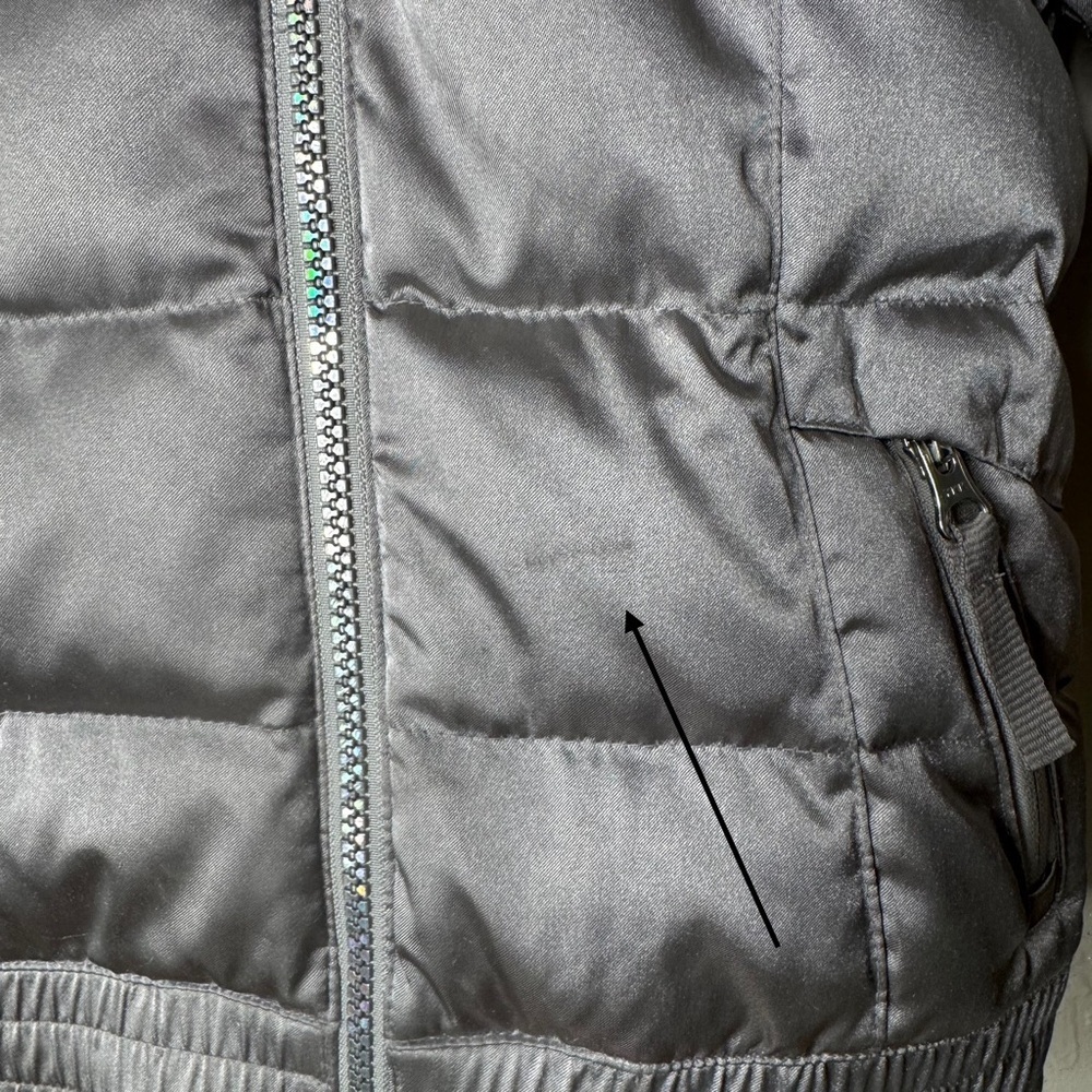 SPYDER Girls Bitsy Atlas Silver Puffer Jacket Winter Snow Ski Warm Size 4 - Picture 7 of 16